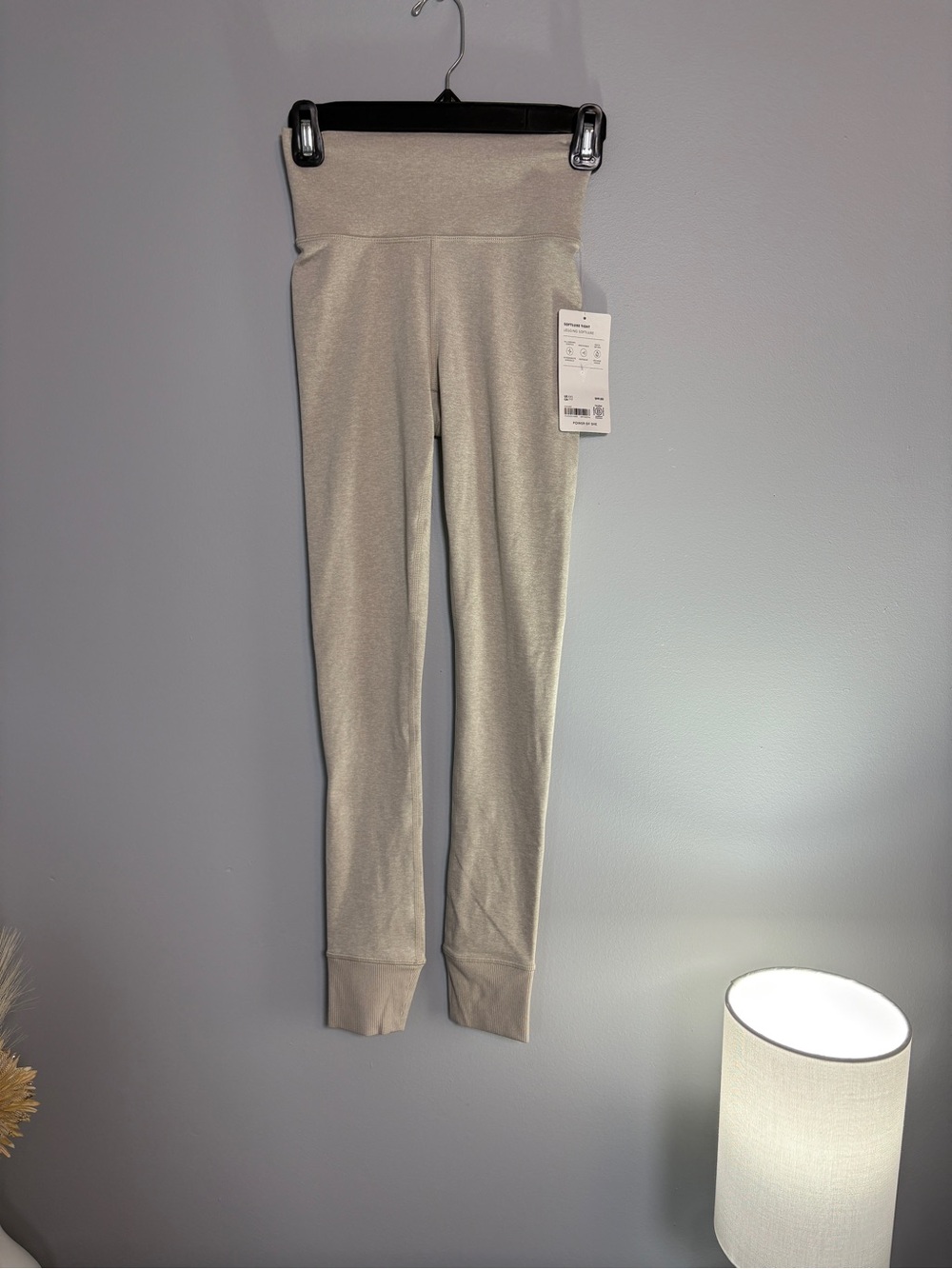 Athleta Light Taupe/Beige High-Waist Leggings